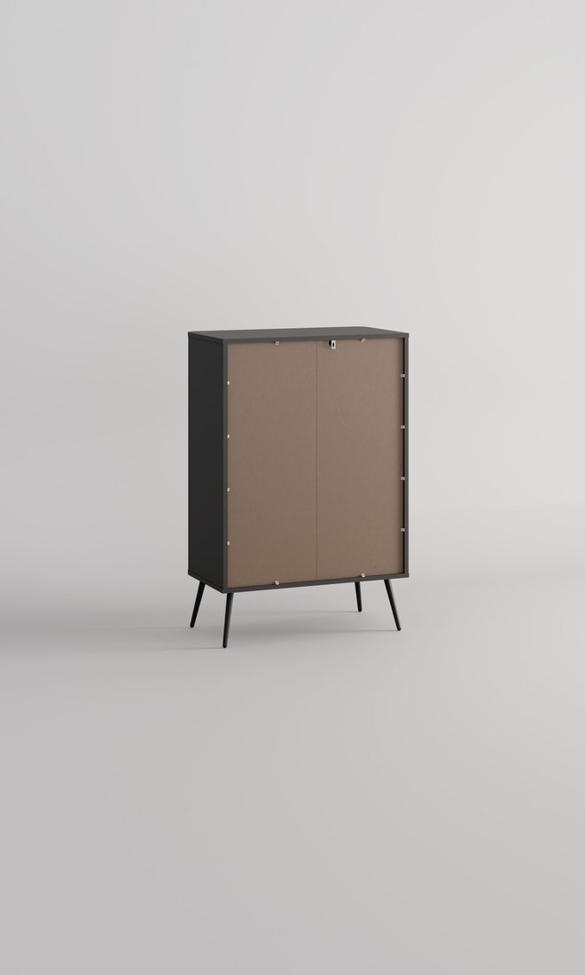 Комод Arvento Rondo 4S (графит/дарк грей)