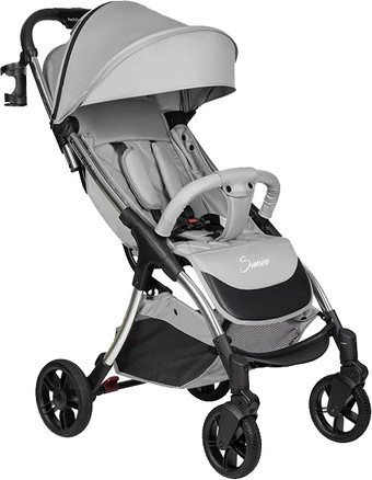 Коляска прогулочная «книга» Farfello Sunrise FS-003 (серый/серебристый)