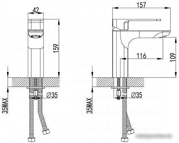 Смеситель IDDIS Slide SLIBL00i01 (черный)