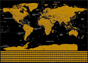 Скретч-карта Sundays Home 028602591A (59.5x82.5)
