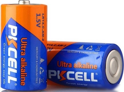 Батарейка PKCELL LR14-2B (2 шт)