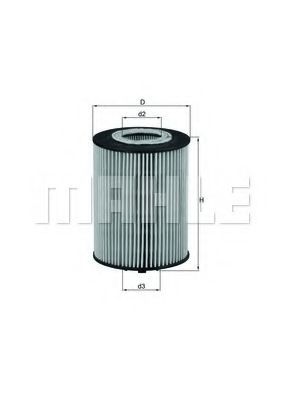 Масляный фильтр Mahle Knecht OX367D