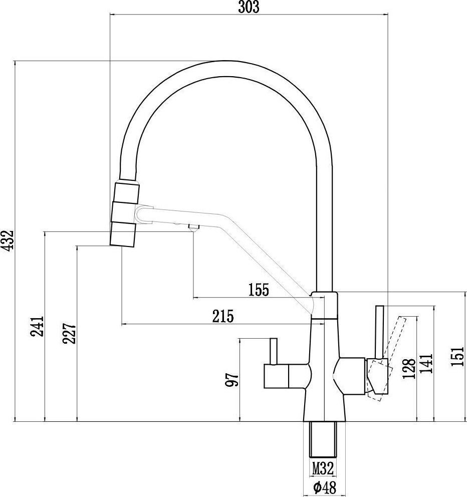 Смеситель Savol FS1462H-01