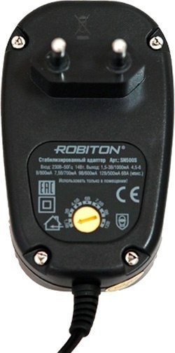 Адаптер питания Robiton SN500S 500мА БЛ04400