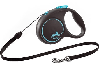 Flexi Black Design S Cord 5 m (голубой)