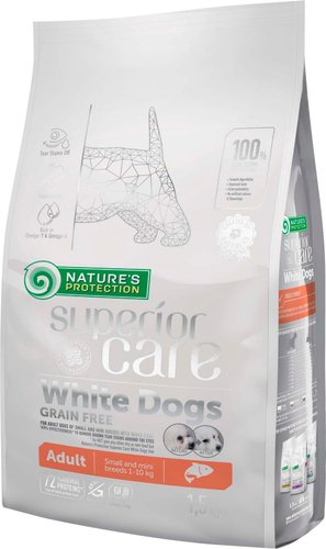 Сухой корм для собак Nature's Protection SC White Dogs Grain Free Salmon 1.5 кг