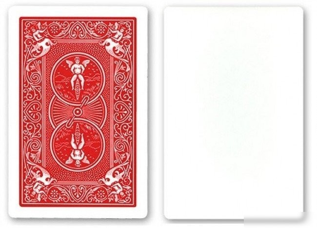 Игральные карты Bicycle Blank Face Red Back 1019710