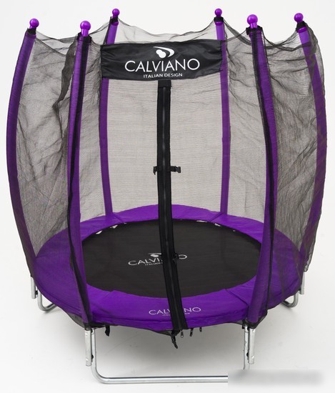 Батут Calviano Outside Master Purple 140 см - 4.5ft (внешняя сетка, складной, без лестницы)