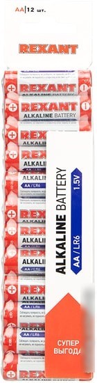 Батарейки Rexant AA 12 шт 30-1026