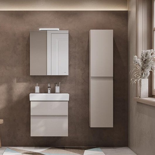 Roca Шкаф с зеркалом для ванной Oleta 60 A857646515 (капучино, правый)