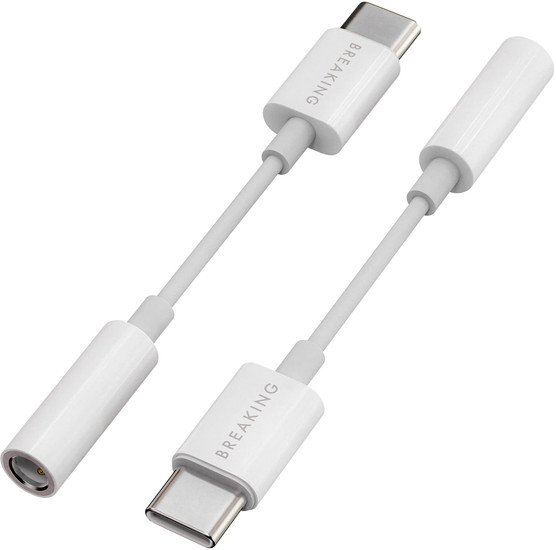 Адаптер Breaking 24561 USB Type-C - 3.5 Jack (белый)