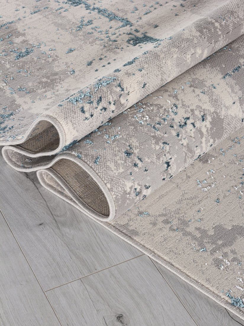 Ковер для жилой комнаты Merinos Liman F169-STAN-CREAM-D.BLUE (2х2.9)