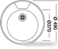 Кухонная мойка КромРус EC 445 M RUS (без сифона)