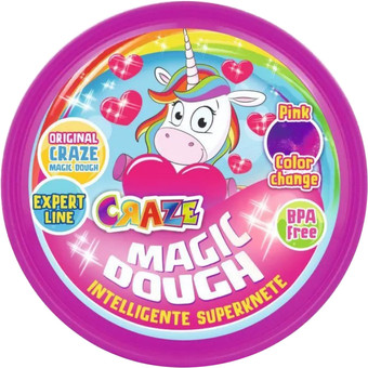Тесто для лепки Craze Magic Dough Попрыгунчик Мечты единорога 35306.C (фиолетовый/розовый)