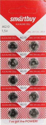 Батарейки SmartBuy Alkaline AG10 10 шт.