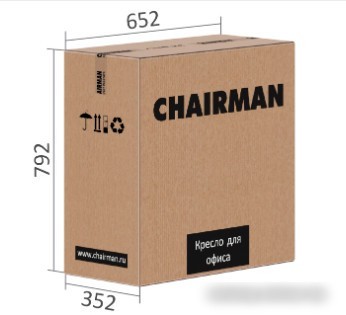 Офисное кресло CHAIRMAN 600 (экопремиум, серый)