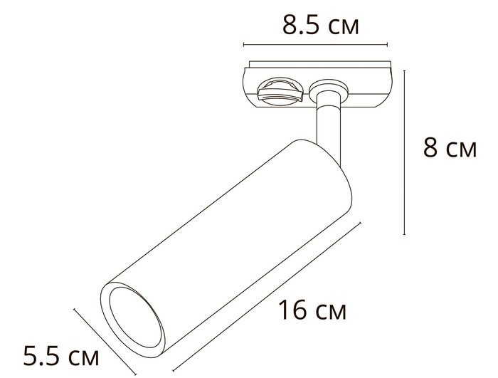 Трековый светильник Arte Lamp Beid A1515PL-1SG