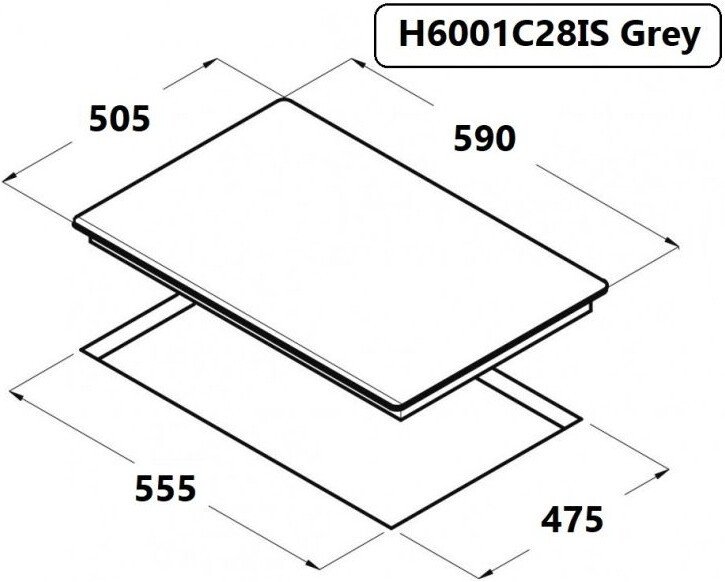 Варочная панель Schtoff H6001C28IS Grey
