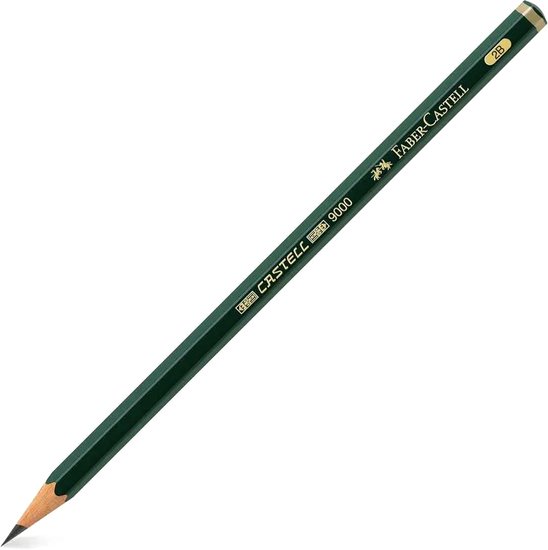 Простой карандаш Faber Castell 9000 2B 119002