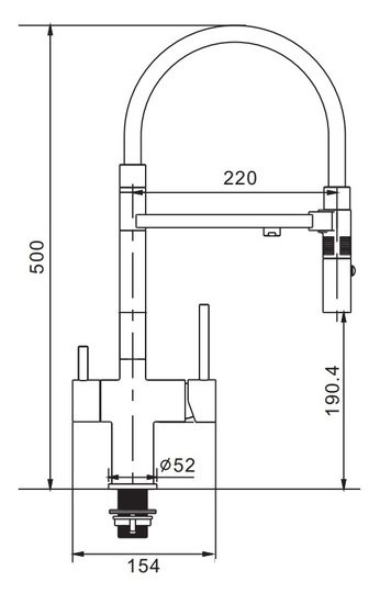 Смеситель Rose R958T