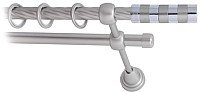 Карниз для штор Lm Decor Жезл 060 2р витой (сатин, 3.2м)