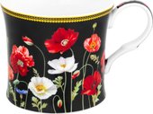 Чашка Elan Gallery Маки на черном 420631