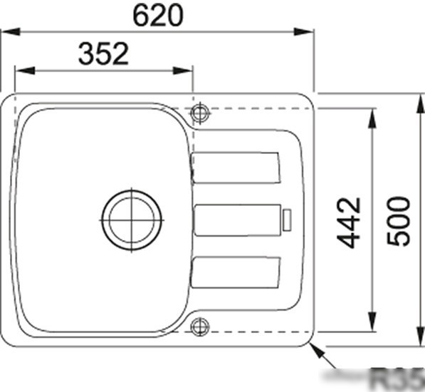 Кухонная мойка Franke Antea AZG 611-62 (оникс)