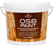 Краска Olimp Акриловая для OSB-плит 5 л (белый матовый)