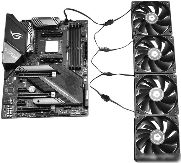 Разветвитель ID-Cooling FS-04 PWM