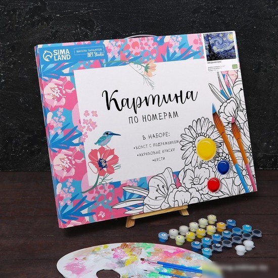 Картина по номерам Школа талантов Звёздная ночь 5135001