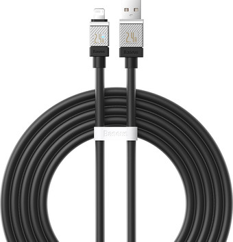 Кабель Baseus CoolPlay Series Fast Charging Cable 2.4A USB Type-A - Lightning (2 м, черный)