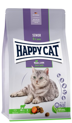Сухой корм для кошек Happy Cat Senior Weide-Lamm Ягненок 4 кг