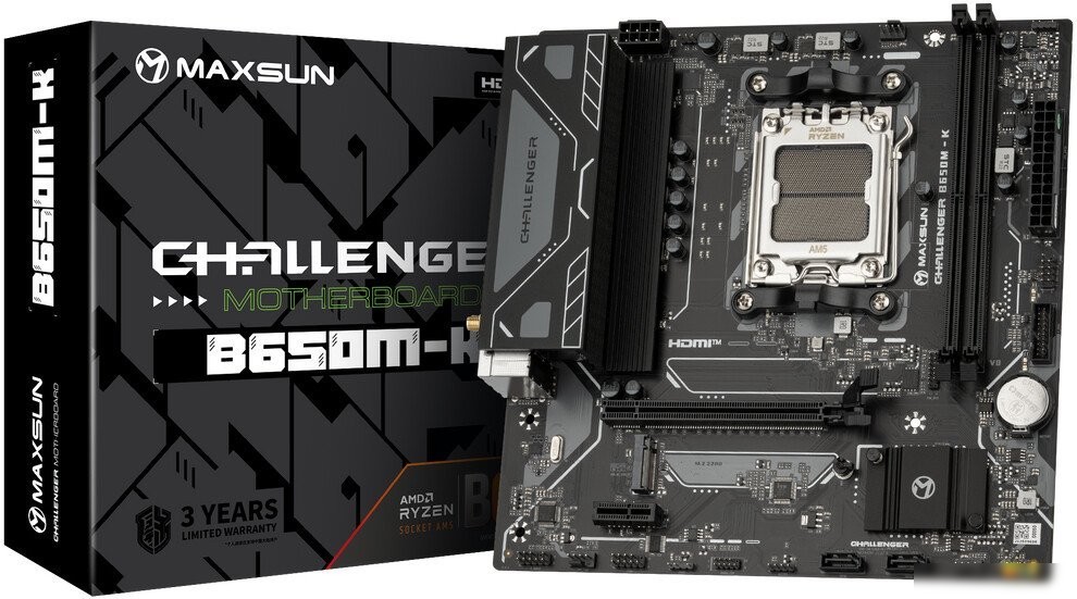 Материнская плата Maxsun Challenger B650M-K WiFi