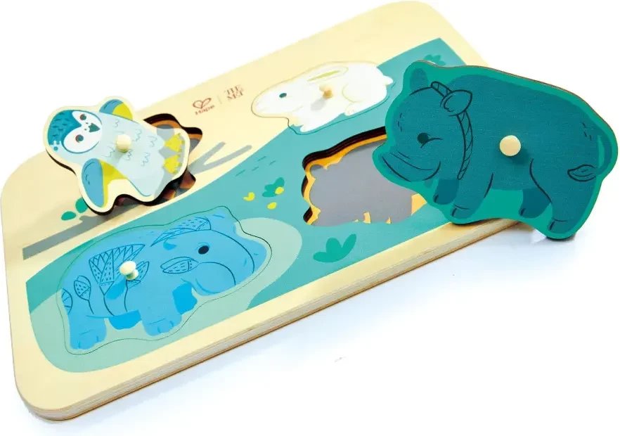 Сортер Hape Умняша Бегемот Уильям и его друзья E1463_HP