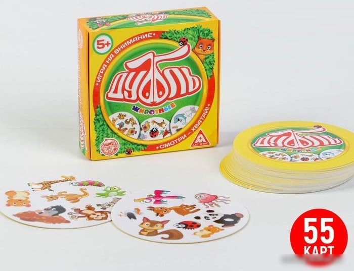 Настольная игра Лас Играс Дуббль. Животные 2579447