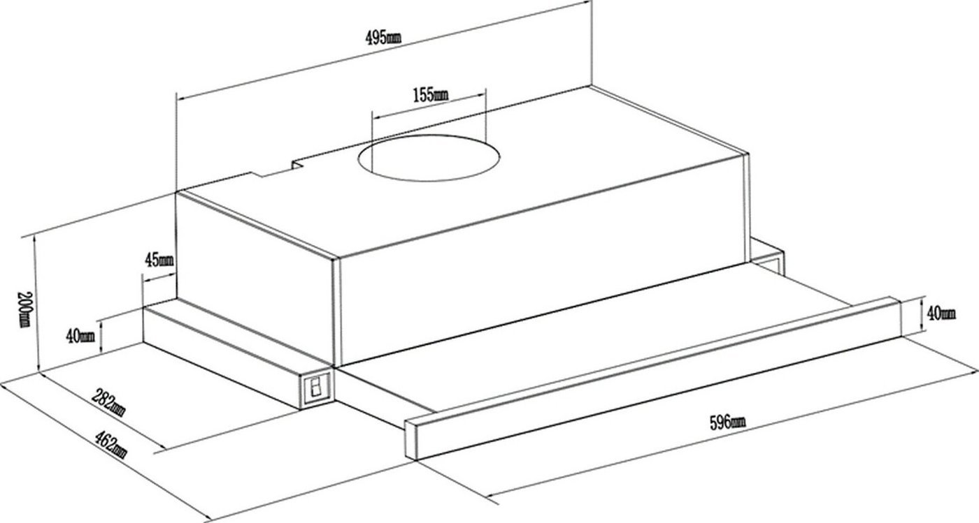 Кухонная вытяжка Dauscher DCH-8200WH-TURBO
