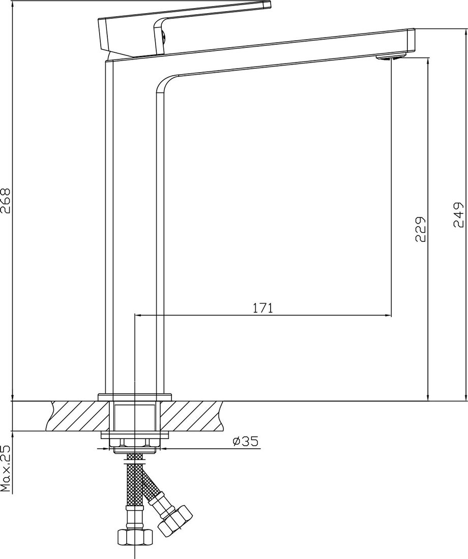 Умывальник Lauter 21454 + Cascade 21СК0655C