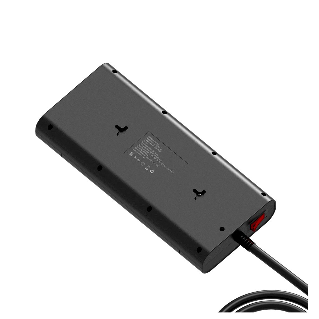 Сетевой фильтр Agni TP-FA4U8E-C-3m-black (3м, 8 розеток, черный)