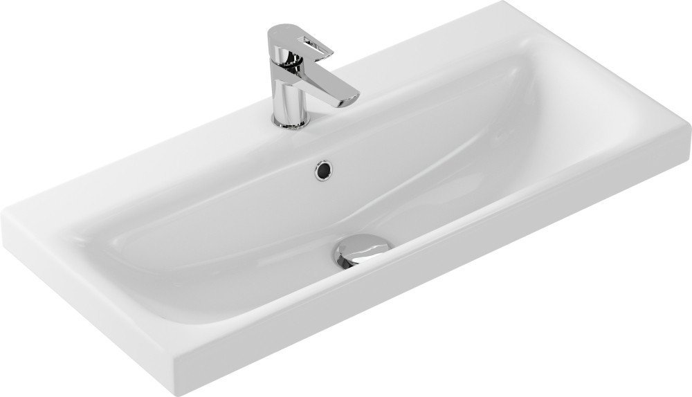 Умывальник Cersanit Moduo 80 Slim P-UM-MOD80SL/1 + 63039