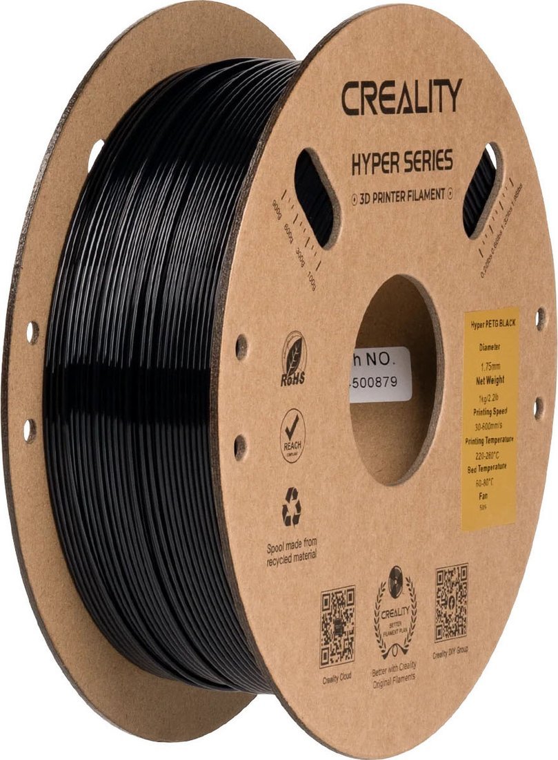 Пластик Creality Petg Hyper 1.75мм 3301030043 (1кг, черный)
