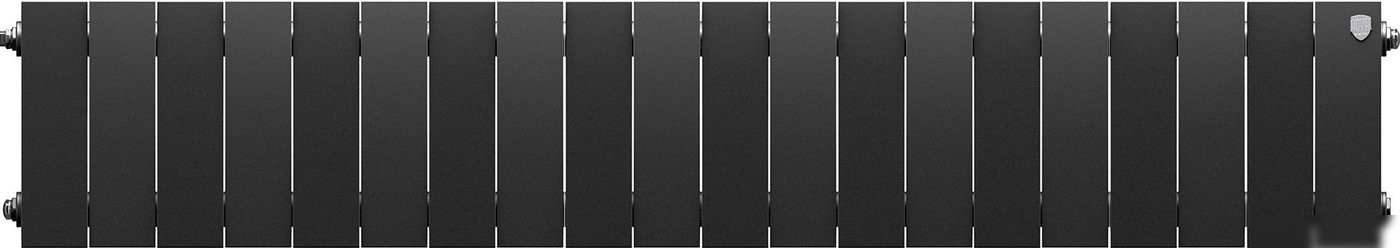 Биметаллический радиатор Royal Thermo PianoForte 200 Черный - 20 секций