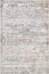 Ковер для жилой комнаты Radjab Carpet Бьянка Прямоугольник D057A 7653RK-B (1.2x1.8, Cream Shirink/Vizon Fdy)