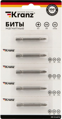 Набор бит Kranz KR-12-6212 (5 шт)