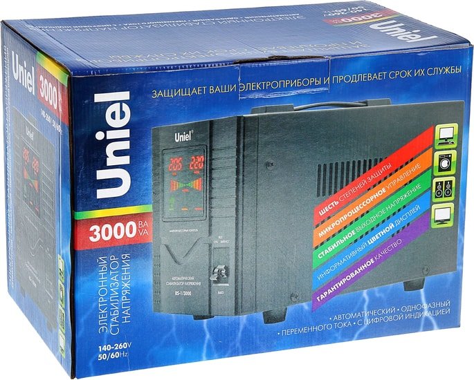 Стабилизатор напряжения Uniel RS-1/3000