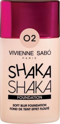 Тональный крем Vivienne Sabo Shaka Shaka с натуральным блюр-эффект (тон 02 бежевый)