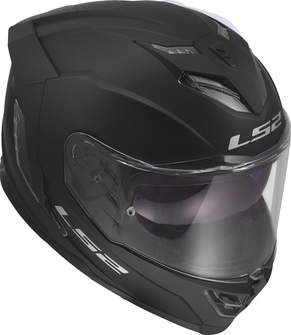 Мотошлем LS2 FF818 Storm III Solid (S, черный матовый)