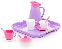 Набор игрушечной посуды Полесье Алиса на 2 персоны Pretty Pink 40589
