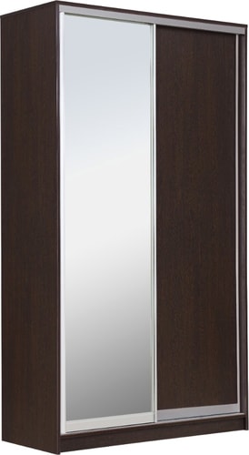Шкаф-купе Рэйгрупп Elgon VVX 02 РГ-06.02 120x45 см (без стеллажа, венге/хром)