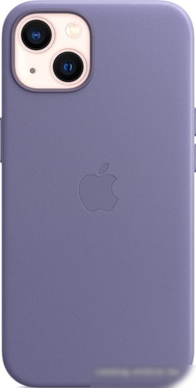 Чехол для телефона Apple MagSafe Leather Case для iPhone 13 (сиреневая глициния)