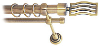 Карниз для штор Lm Decor Стайл 165 2р гладкий 25/16мм (антик, 3.2м)